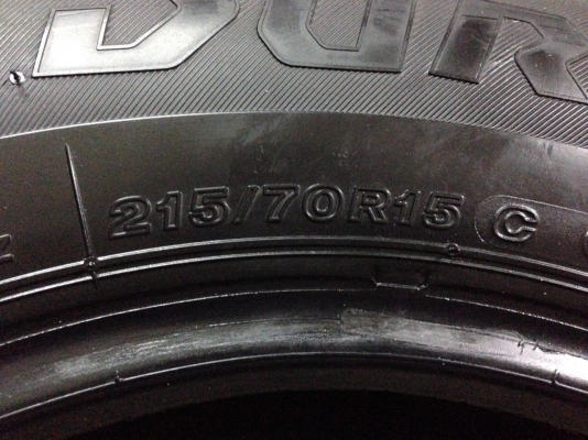 ขาย ยาง 215 70 15 ปลายปี14 BRIDGESTONE DURAVIS R611