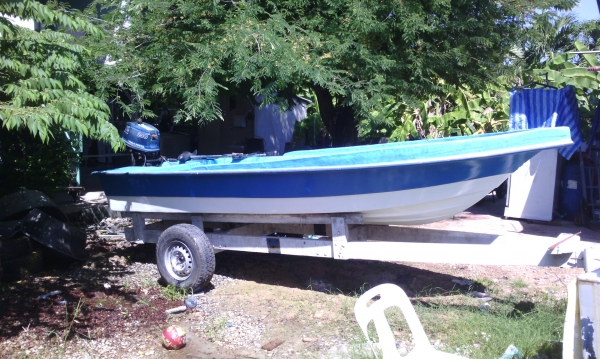 ขายเรือไฟเบอร์ 15 ฟุตครึ่งพร้อมเครื่อง25 แรง ถูกๆๆมากๆๆ