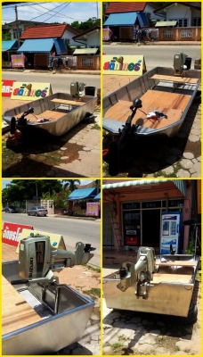 ขายเรือสแตนเลสพร้อมเครื่องกับมอเตอร์ไกด์