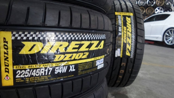 ขายยางใหม่ DUNLOP DZ102 225/45-17 เส้นละ 4000