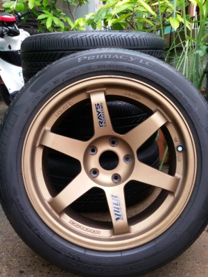 ล้อ TE37 ขอบ 17 6รู 114 พร้อมยางชุดล่ะ 10,500