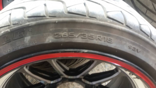 แม็กพร้อมยาง 18 หน้า 9.5 หลัง 10.5