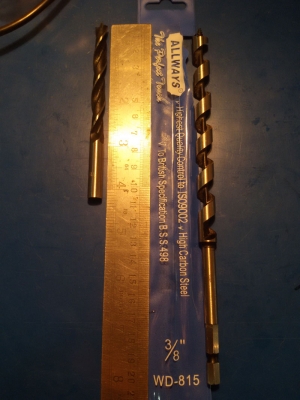 ดอกสว่านเจาะไม้ ยาว 8 นิ้ว ขนาด 3/8 แกนหกเหลี่ยมสวมเร็ว ยี่ห้อ Allways British England ดอกสว่านเจาะไม้ ยาว 8 นิ้ว ขนาด 3/8 แกนหกเหลี่ยมสวมเร็ว ยี่ห้อ Allways British England