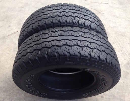 ยาง All Dunlop 265 70 16 กลางปี11 จำนวน2เส้น made in Japan ดอกดี ไม่มีปะ