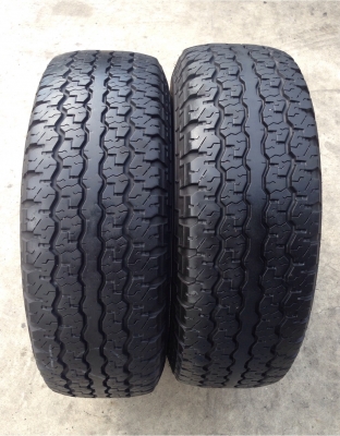 ยาง All Dunlop 265 70 16 กลางปี11 จำนวน2เส้น made in Japan ดอกดี ไม่มีปะ