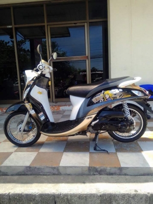 New Fino Fi รถปลายปี 2556 ลาย Fashion รถอย่างสวยเลย พัฒนาเป็นหัวฉีดแล้ว ประหยัดน้ำมันสุดคุ้ม