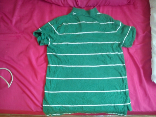 เสื้อโปโล ยี่ห้อ American Eagle สีเขียว ไซส์ L