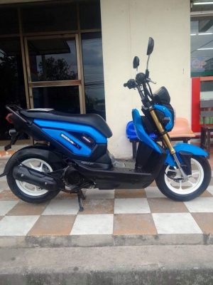 รุ่นใหม่ล่าสุด Zoomer X ปี 2557 สีน้ำเงิน ดำ สวยของจริง สภาพนางฟ้ามากๆ