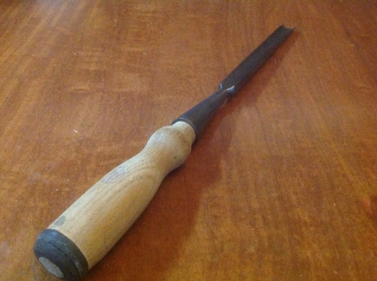 ขายสิ่วท้องปิงด้ามไม้ ขนาด 1/2" Vintage Union Hardware Company Torrington.conn U.S.A.