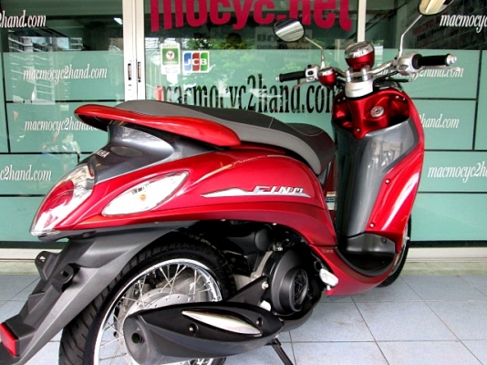 Fino i สีแดงเทา ลายพรีเมี่ยม ลายใหม่ล่าสุด รถเดือน กันยายน ปี 57 ไมล์ 3 พันโล ฟรีโอน แถม 4 รายการ 32900