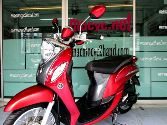 Fino i สีแดงเทา ลายพรีเมี่ยม ลายใหม่ล่าสุด รถเดือน กันยายน ปี 57 ไมล์ 3 พันโล ฟรีโอน แถม 4 รายการ 32900