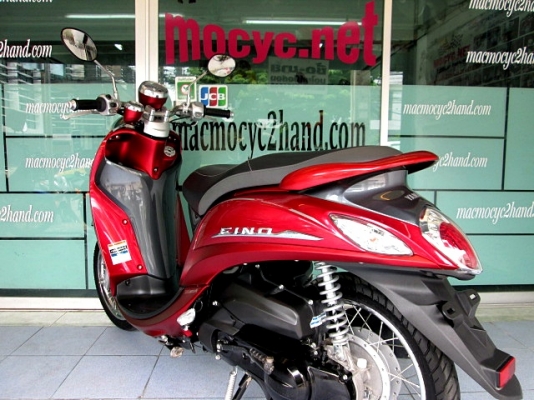 Fino i สีแดงเทา ลายพรีเมี่ยม ลายใหม่ล่าสุด รถเดือน กันยายน ปี 57 ไมล์ 3 พันโล ฟรีโอน แถม 4 รายการ 32900