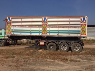 ขายลูกพ่วงดั้มเกษตร หรือหางดั๊ม 2เพลา กะบะเหล็ก