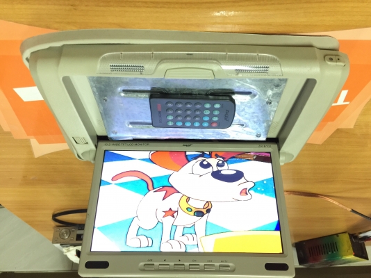 ขายจอ TV เพดาน Zulex 10.5" จอ LCD ใช้งานได้ปกติ