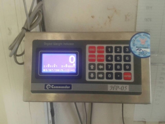 ขายตาชั่ง ขนาด40ตัน รุ่น COMMANDOR สภาพใช้งานน้อย สมบรูณ์ พื้นดี ระบบคอมพิวเตอร์มาตรฐาน