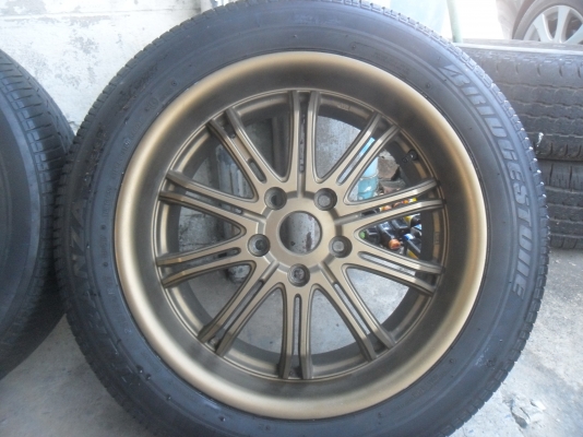 ล้อแม็ก 17นิ้ว 5รู114 หน้าตื้น หลังลึก พร้อมยาง สวยๆ 4 ล้อ ราคา 8900 บาท