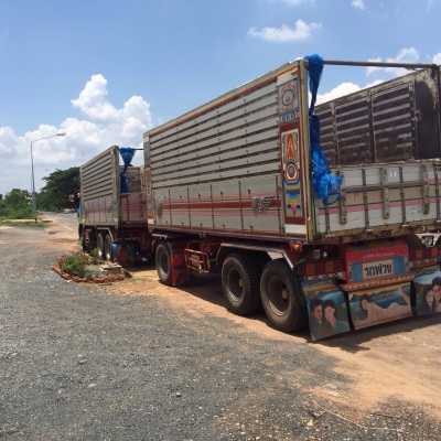 ขายรถพ่วงดัมพ์ Isuzu เครื่อง 320 แรง ปี 50 กระบะดัมพ์สหกิจแม่ลูก ลูก 3 เพลา ยาว 6.80 เมตร