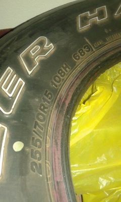 BRIDGESTONE DULER HL255/70/15/ปี09ดอกเหลือเยอะใช้ได้อีกหลายปีคับ0821178878