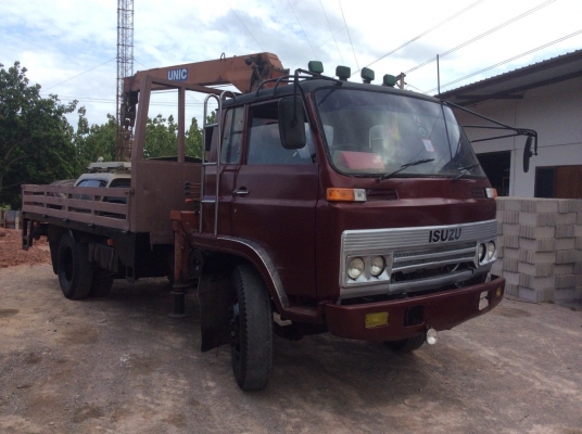 ISUZU 6ล้อบรรทุกติดเครน เครื่อง 185 แรง (6BF) พวงมาลัยพาวเวอร์ พร้อมเครน 3 T 3 ปอก เครื่องดี ครัทซีสวย ขาย 390,000 บาท (ศุภากร 081-4252943)