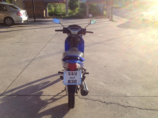 ฮอนด้า เวฟ 125i สีน้ำเงิน-ดำไฟเลี้ยวข้าง สตาร์ทมือปี 54 สภาพสวย เดิม ๆ