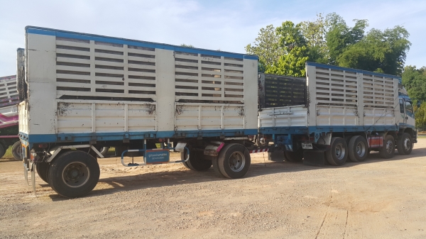 ขายรถพ่วง 20 ล้อ แม่-ลูก กระบะเหล็กคอกเกษตรไม่ดั้ม อู่.ซีทีทรัค ISUZU  270 ปี.25.ส.ค.46 รถสวย ราคา.1650000 ต่อรอง