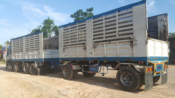 ขายรถพ่วง 20 ล้อ แม่-ลูก กระบะเหล็กคอกเกษตรไม่ดั้ม อู่.ซีทีทรัค ISUZU  270 ปี.25.ส.ค.46 รถสวย ราคา.1650000 ต่อรอง