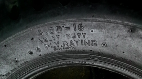 6.00-16 ยางรถจิ๊บ ยางใหม่ 5 เส้น tel.081-427-3941