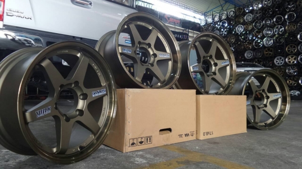ขายล้อใหม่ TE37 ก้านตรงขอบ17 หน้า8 หลัง9 6รู วงละ 4500
