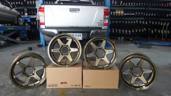 ขายล้อใหม่ TE37 ก้านตรงขอบ17 หน้า8 หลัง9 6รู วงละ 4500