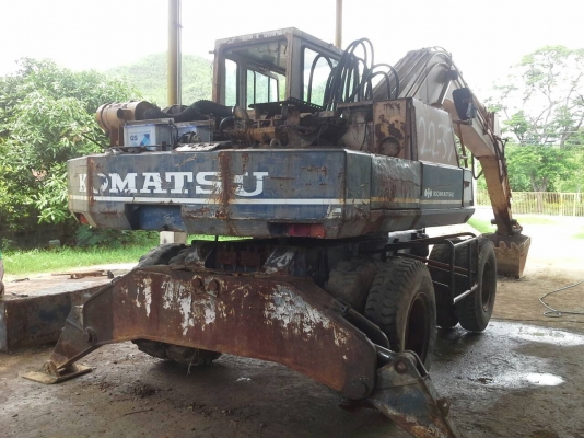 ขายรถแบคโฮ KOMATSU PW150-3 2 เพลา ราคา 650000