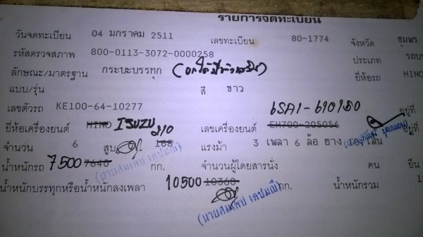 ขาย10ล้อฮีโน่ke100 2 เพลาดั้ม เครืองอีชุร๊อกกี้210แรง ขาย10ล้อฮีโน่ke100 2 เพลาดั้ม เครืองอีชุร๊อกกี้210แรง