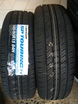 ยางใหม่ DUNLOP ขอบ 15 185 60 15 เส้นล่ะ 1,600