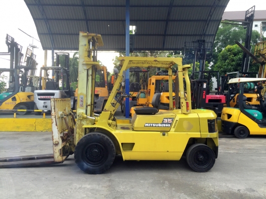 -:-*&bull;*ข า ย ร ถ ย ก นำ เ ข้ า*&bull;*-:-MITSUBISHI FD35-F19A เครื่องดีเซล เสาสูง4เมตร งาเท สนใจติดต่อ 083-062-0223(ปอนด์)