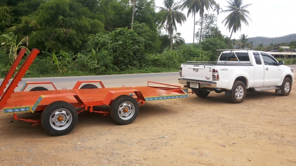 เทเลอร์ลากรถเกษตได้ทุกชนิดกวาง200ยาว450ต่อใหม่แขงแรงพร้อมใช้ส่งฟรีครับ