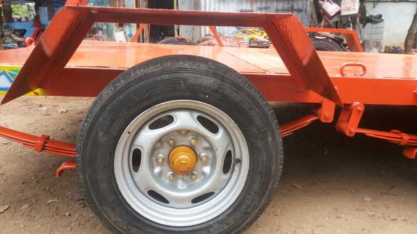 เทเลอร์ลากรถเกษตได้ทุกชนิดกวาง200ยาว450ต่อใหม่แขงแรงพร้อมใช้ส่งฟรีครับ