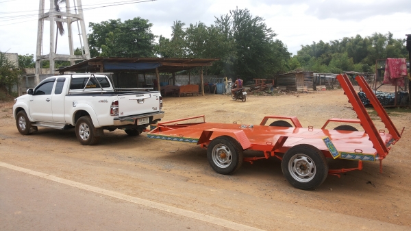 เทเลอร์ลากรถเกษตได้ทุกชนิดกวาง200ยาว450ต่อใหม่แขงแรงพร้อมใช้ส่งฟรีครับ