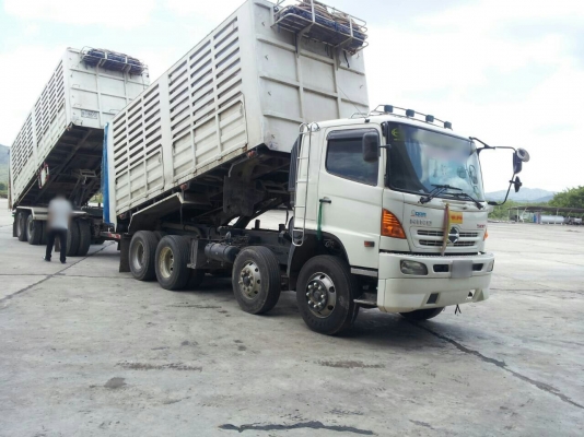 ขายพ่วง 24 ล้อ แม่-ลูก กระบะเหล็กคอกเดษตรดั้ม อู่.พิรุณ เบรคแห้ง HINO 344 ปี.มี.ต.54 ราคา.2600000 ต่อรอง