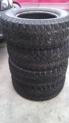 ขายยาง BF  265/70 R17 ปี 2010 ราคาถูก 1 ชุด