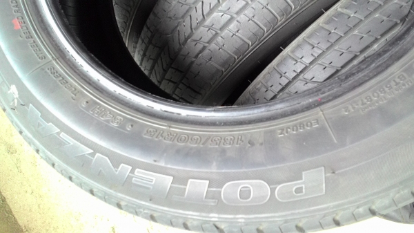 185/60R15 BRIDGESTONE TURANZA ปี2012 ( ยังไม่มีปะครับ ) ชุด 4 เส้น tel.081-427-3941