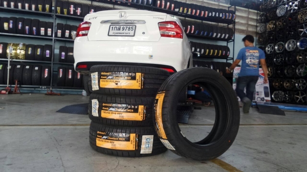 ขายยางใหม่ Continental Max Contact MC5 195/50-16 เส้นละ 2900