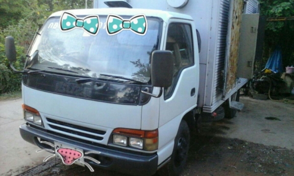 หกล้อ อีซูซุ NPR 120 ปี40 รถห้างแท้ บรรทุกตู้ ยาว5ม สภาพดีสวยพร้อมวิ่งงาน ทะเบียนพร้อมโอน