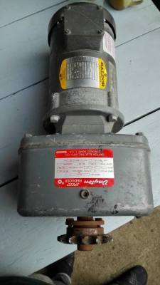 Sale>>มอเตอร์เกียร์ BALDOR made in USA. 0.5 HP. อัตราทด 1:87 สภาพสวย พร้อมใช้