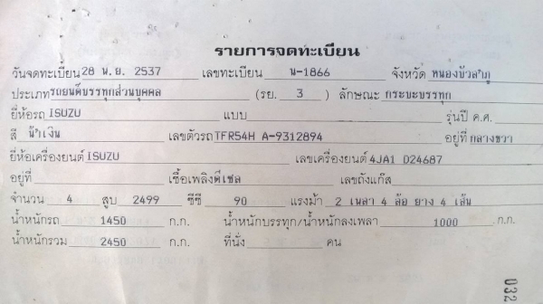 ขายรถกระบะตอนเดียว ISUZU TFR 90 ปี 2537 เครื่องแน่น คัสซีสวยตลอดเส้น ล้อแมกซ์ ชุดแอร์ครบ ทะเบียนพร้อมโอนครับ