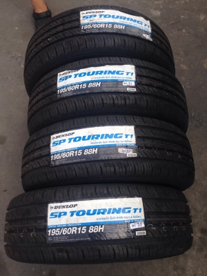 ยางใหม่ Dunlop 195 60 15 ราคาสุดประหยัด