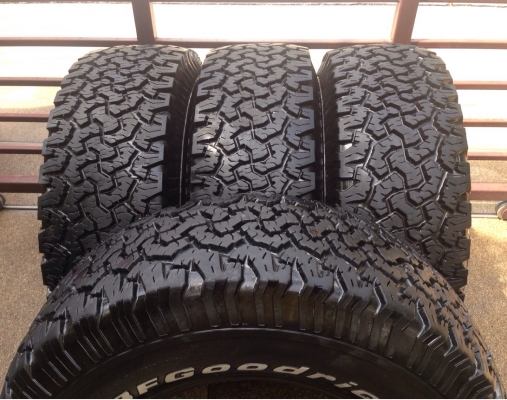 ยาง All BF goodrich 285 75 16 ปี11 ลงพื้นจริงปี13 ดอกติดหนวด ไม่มีปะ ใช้กันยาว2-3ปีสบายๆ ยาง All BF goodrich 285 75 16 ปี11 ลงพื้นจริงปี13 ดอกติดหนวด ไม่มีปะ ใช้กันยาว2-3ปีสบายๆ