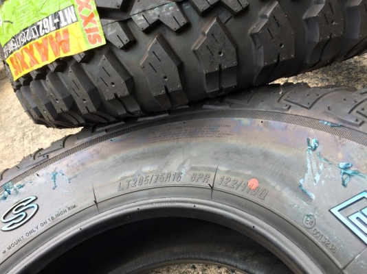 Mud 33นิ้ว ขอบ16 MT762 285 75 r16 ยางใหม่เส้นละ 5000เท่านั้น Mud 33นิ้ว ขอบ16 MT762 285 75 r16 ยางใหม่เส้นละ 5000เท่านั้น