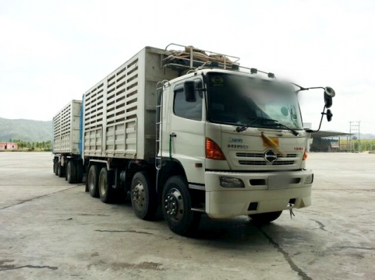 HINO MAGA 344  พ่วงดั้ม 24 ล้อ