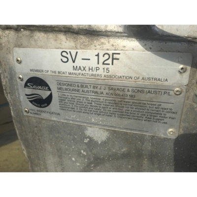 ขายเรืออลูมิเนียมยี่ห้อ Savage100 ขนาด 12ฟุต มือสองญี่ปุ่น