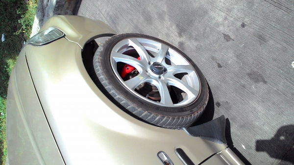 แม๊กขอบ 17 ขนาด 4 รู 100 พร้อมยาง 205/45R17 ชุด  4 ล้อ tel.081-427-3941