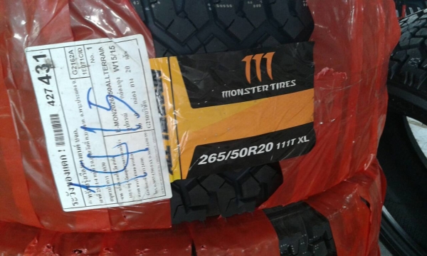 ขายยางใหม่ MONSTER A/T 265/50-20 เส้นละ 5000